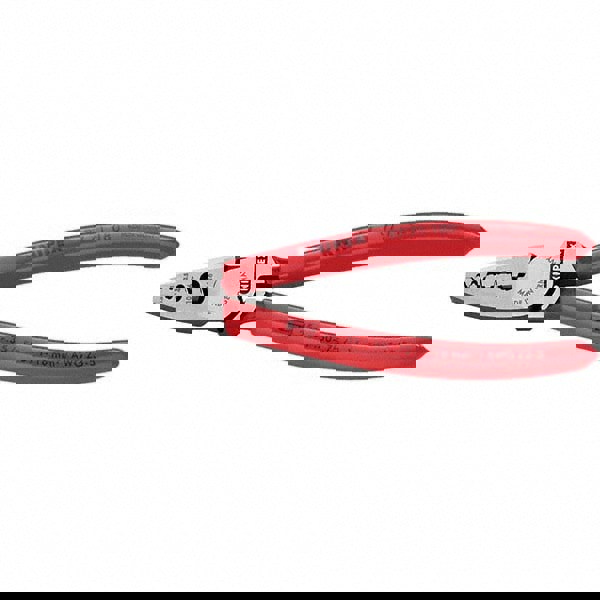 Crimpers; Crimper Type: Crimping Plier ; Maximum Wire Gauge: 6AWG ; Terminal Type: Various ; Features: Easy Crimping Due to Optimised Transmission Ratio; Light & Slim Design; Special Tool Steel, Forged, Oil-Hardened; VDE Version